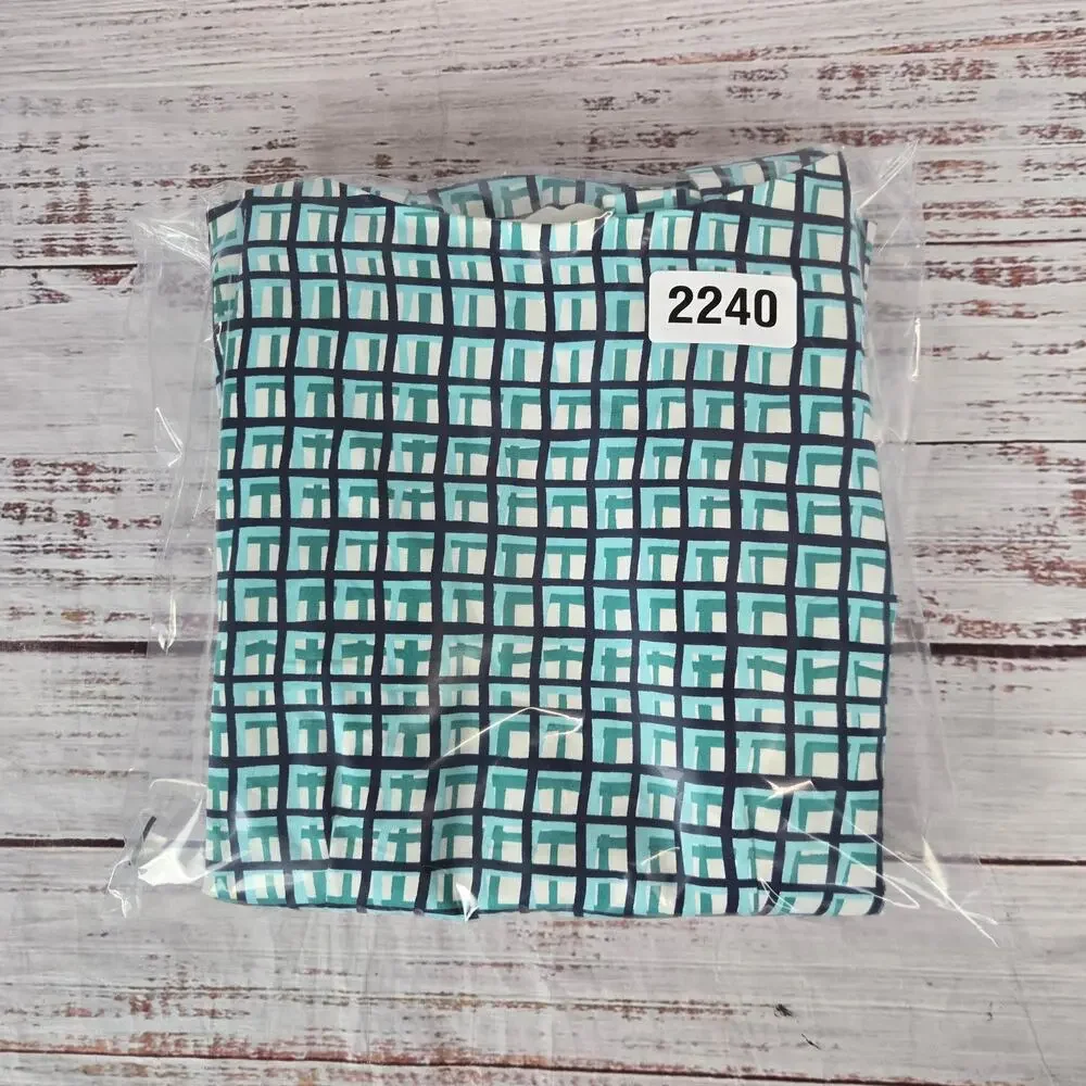 Kate Spade Tatiana Top & Mindy Pant Set 0/XS Brezeblock Blue White Plaid Preppy